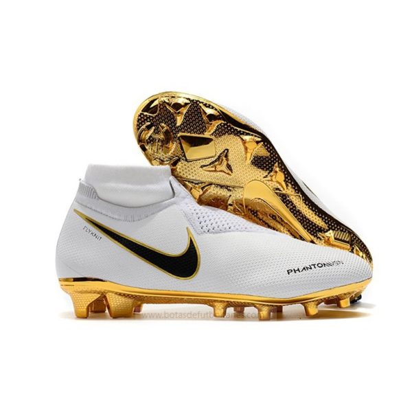 Nike Phantom Vision Elite DF FG Blanco Oro